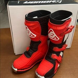 Answer Red & Black Youth AR1 Motocross Boots